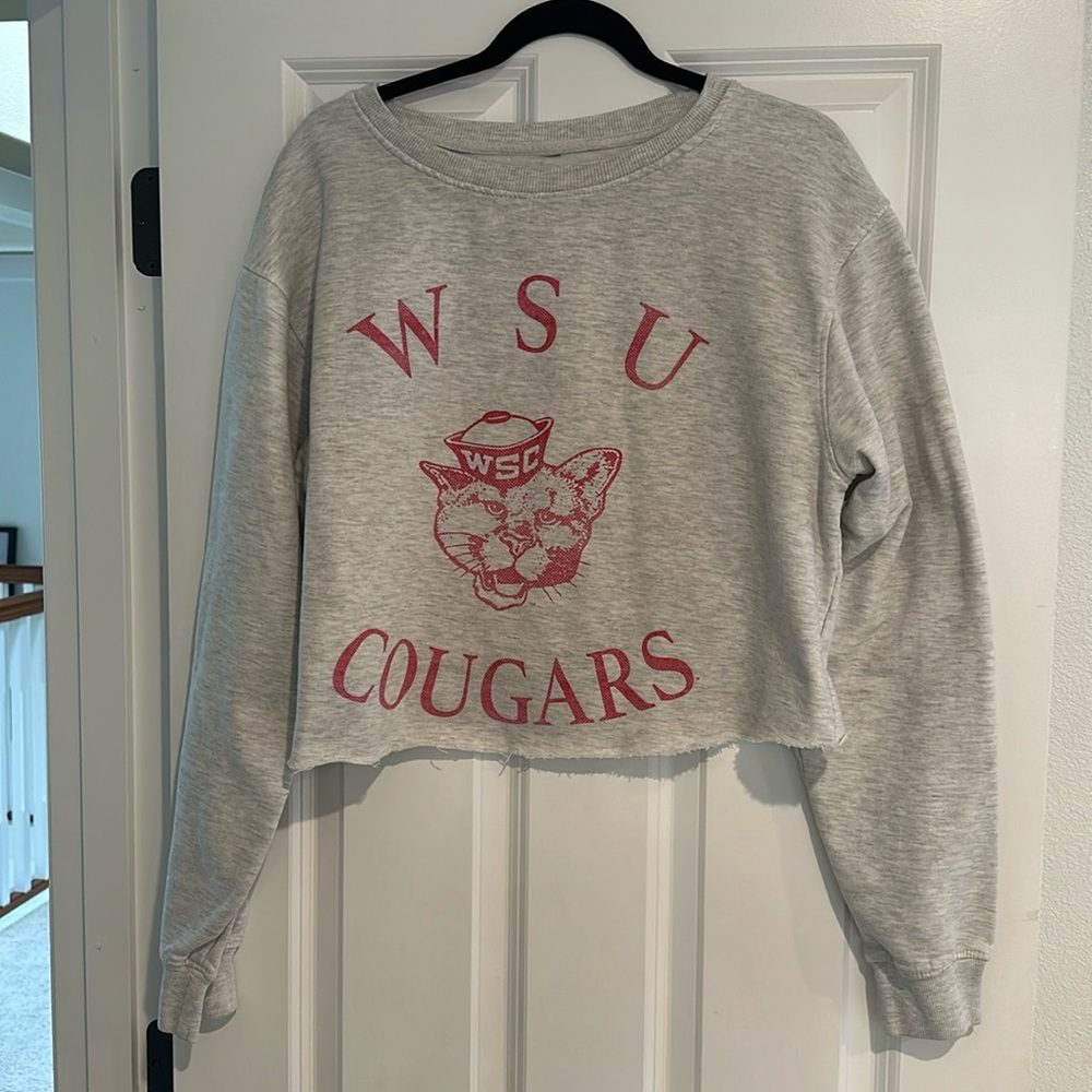 WSU crop top sweatshirt